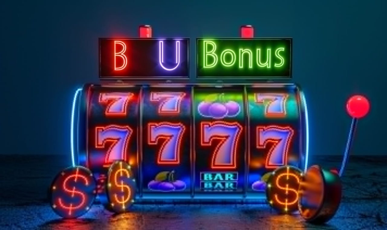 Slot game feature screen showing bonus round trigger and multiplier payout